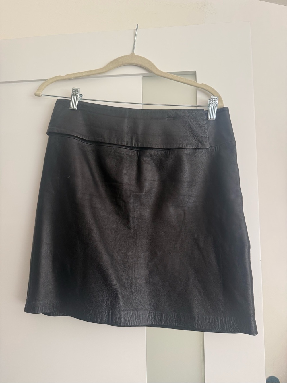 Black Leather Skirt - Women's Classic Genuine Leather Skirt